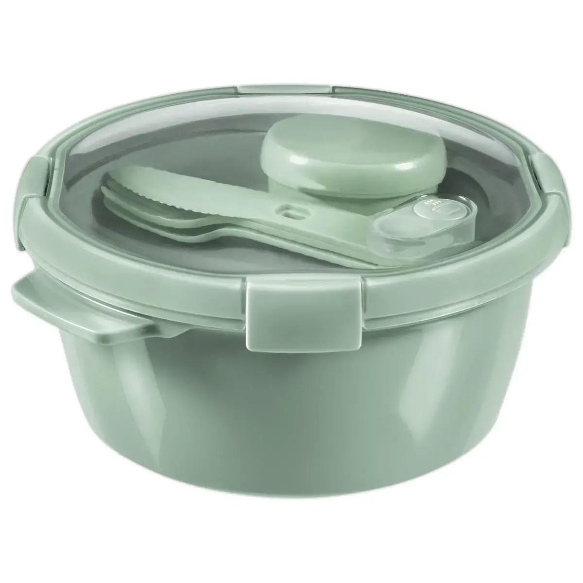 Boîte alimentaire hémertique ronde 1,6L avec couverts - Curver