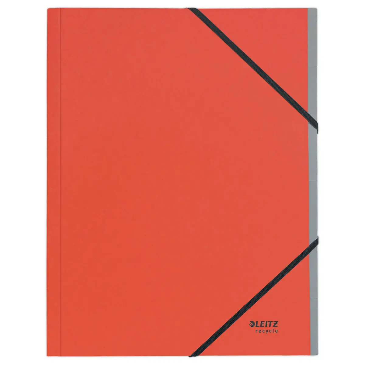 Trieur avec élastiques LEITZ 6 touches- 100% recyclé - Rouge