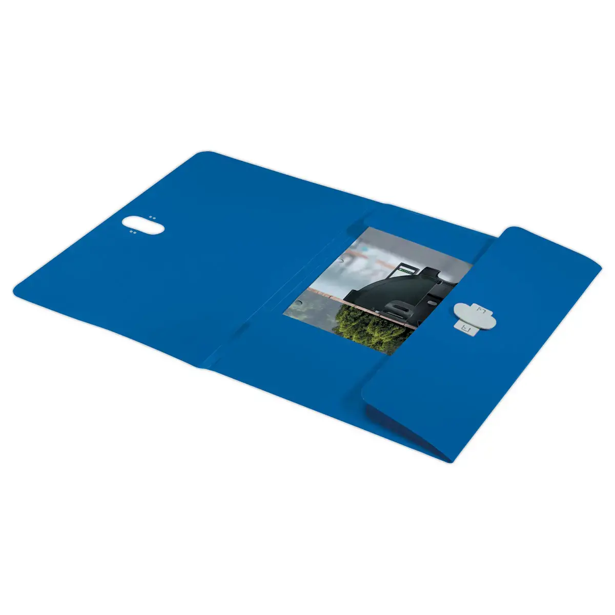 Chemise 3 rabats - A4 - PP recycl&eacute; - Bleu - LEITZ 