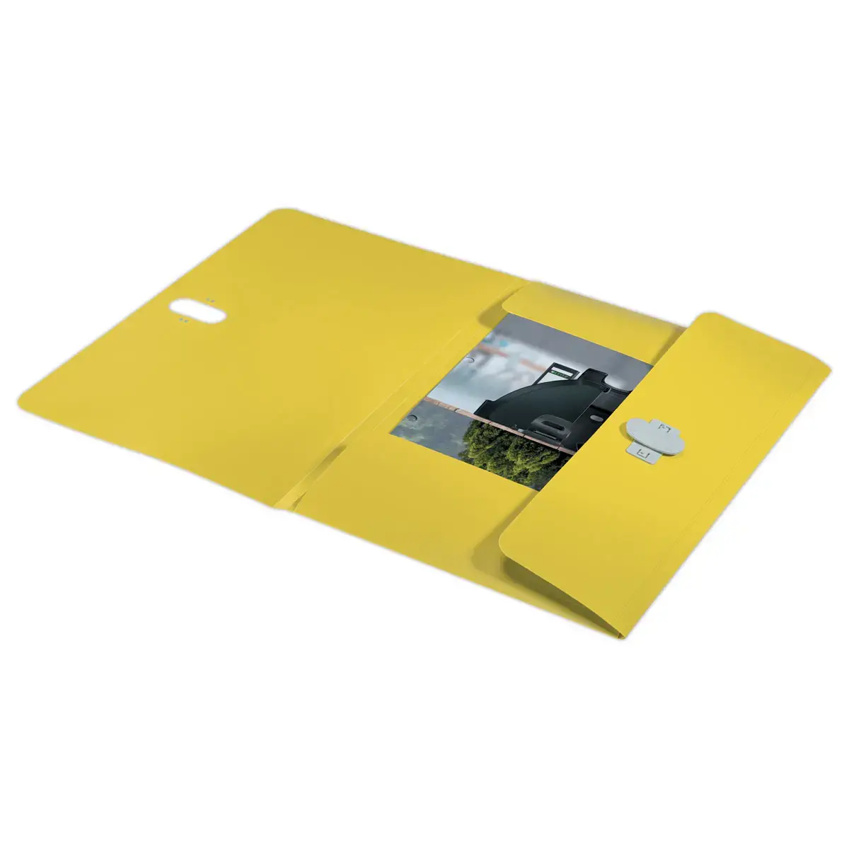 Chemise 3 rabats - A4 - PP recyclé - Jaune - LEITZ