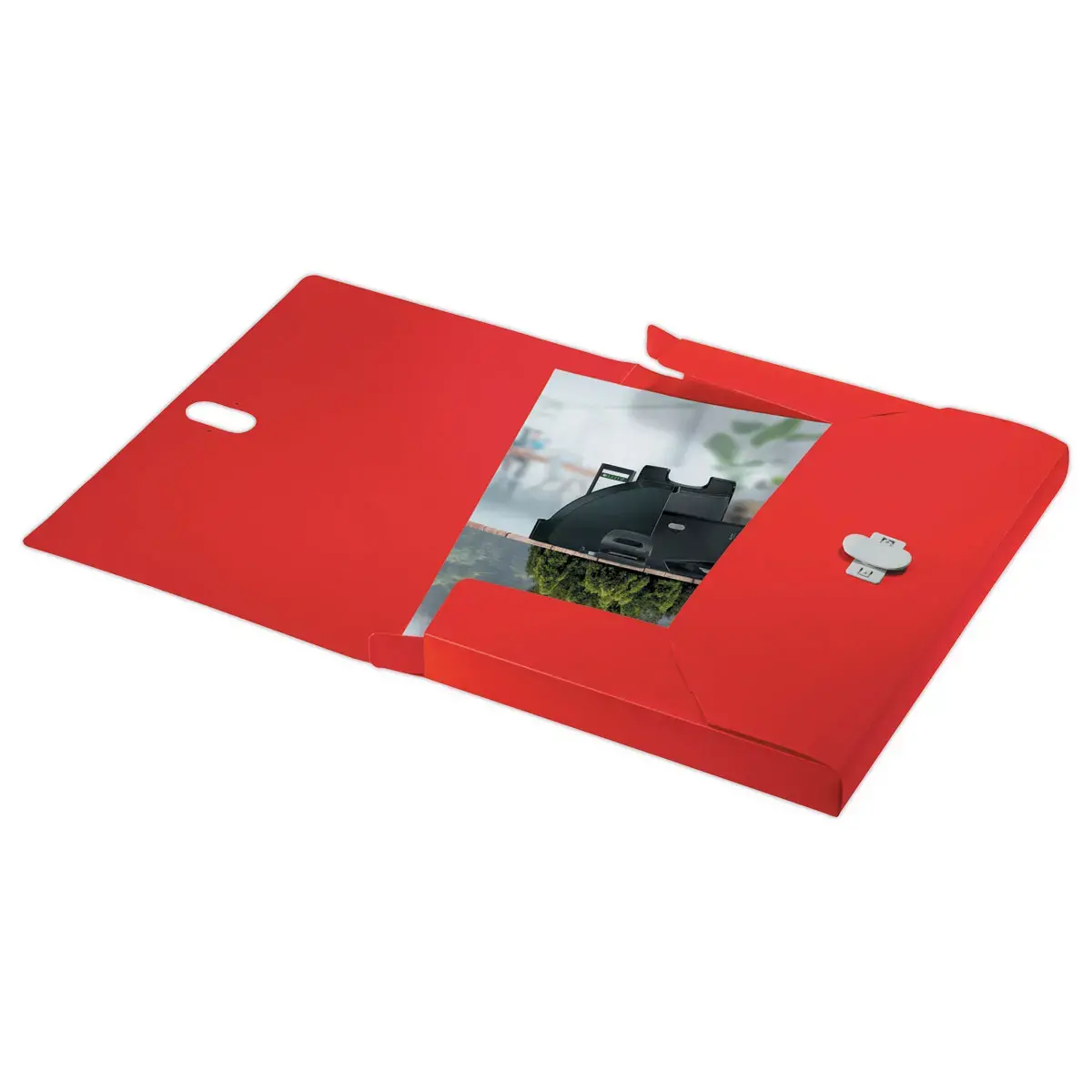Bo&icirc;te de classement recycl&eacute; - rouge - LEITZ 