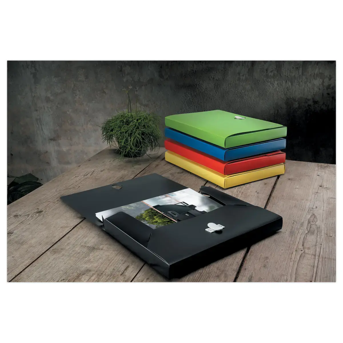 Boîte de classement recyclé - vert - LEITZ
