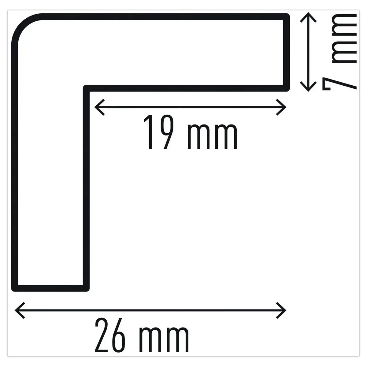 Profilé de protection d'angles en mousse polyuréthane C19