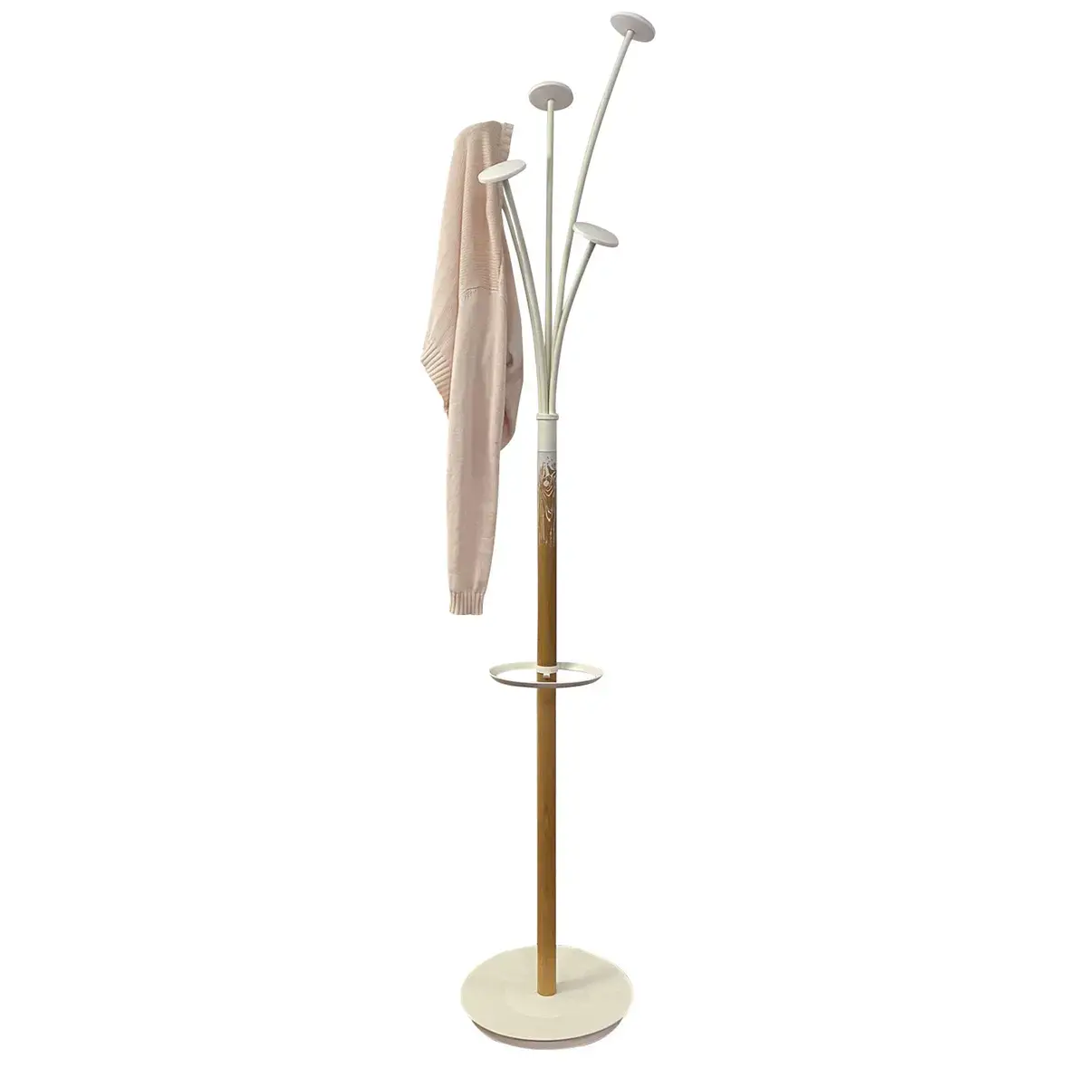 Portemanteau festival bois blanc 5 patères