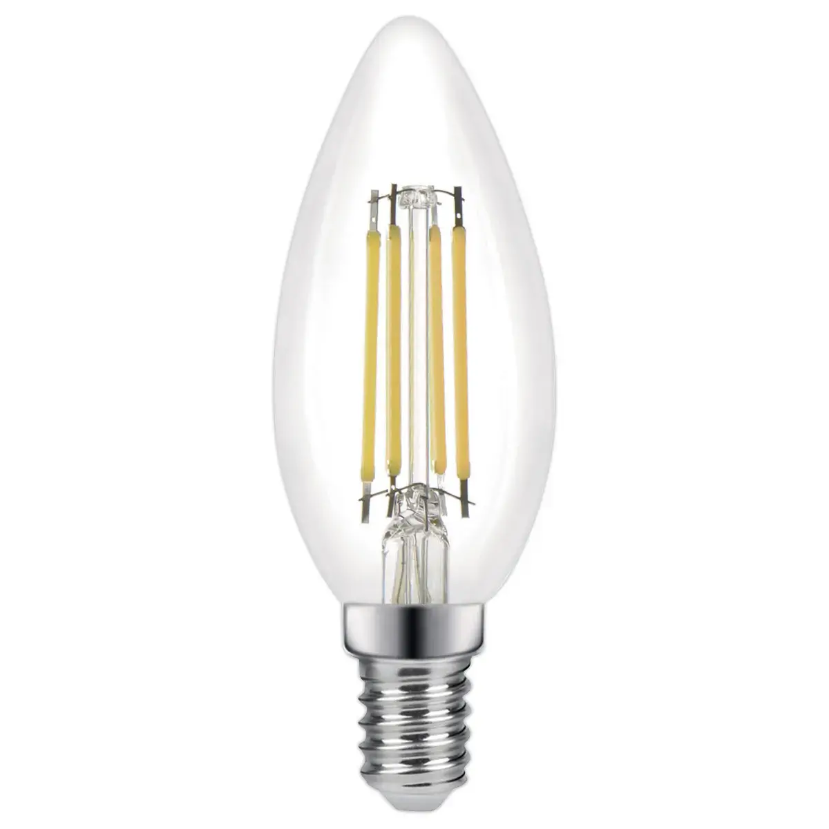 Ampoule Omni filament LED flamme E14 4,2W 470LM 4000K claire