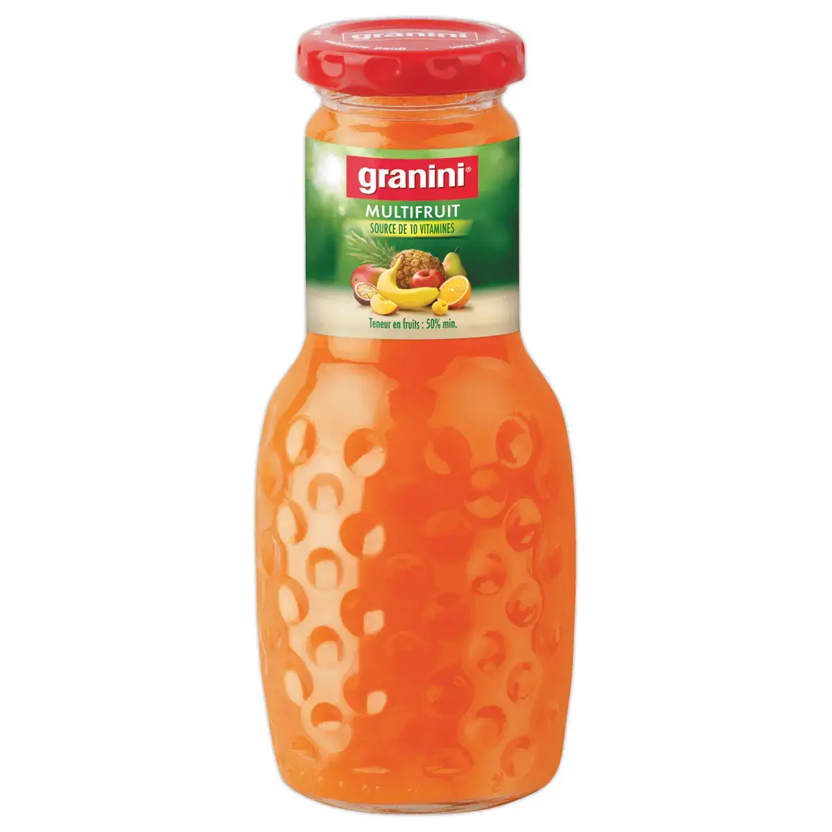 12 Bouteilles de jus multifruits - En verre - 25 cl - Granini