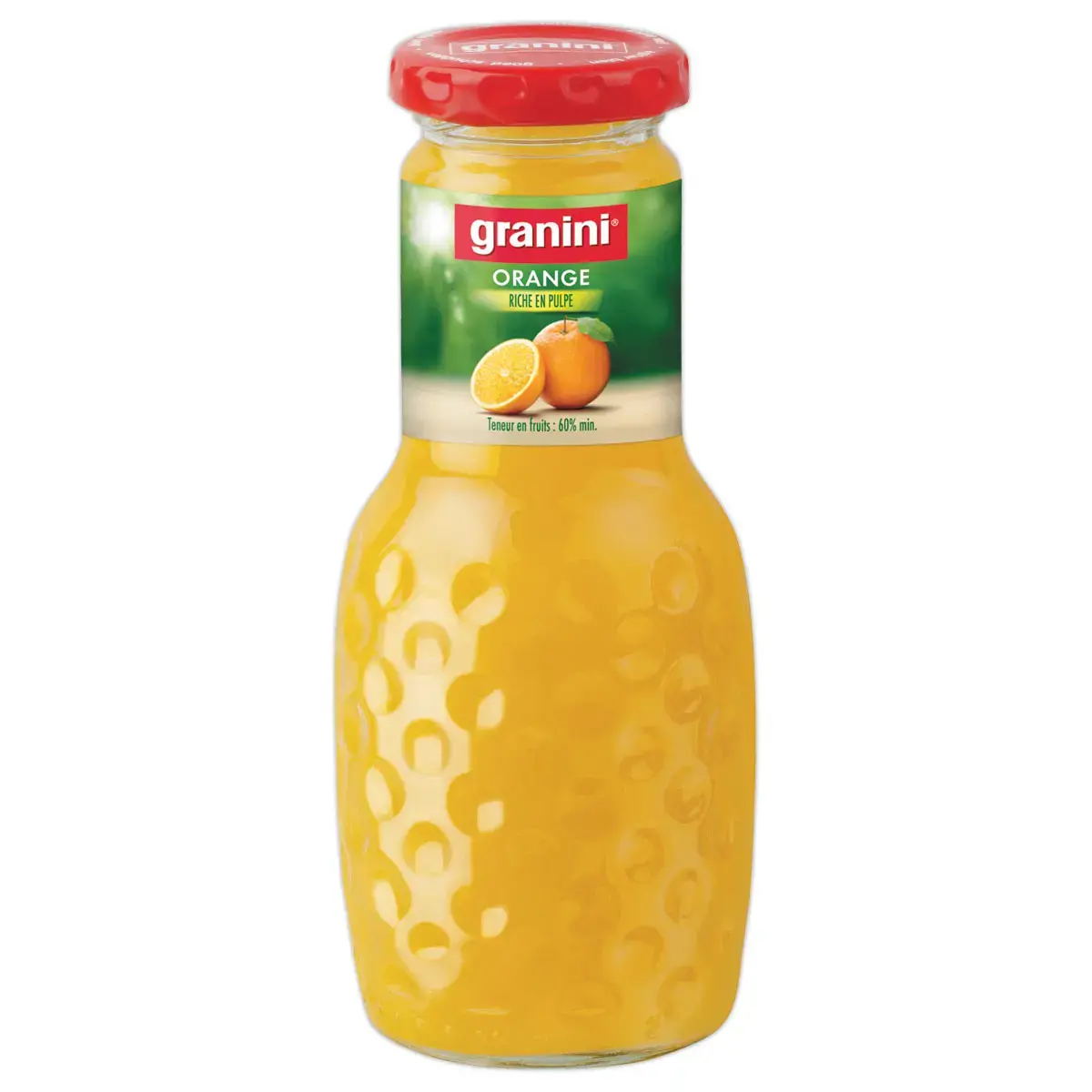 12 Bouteilles de nectar d'orange - En verre - 25cl - Granini 