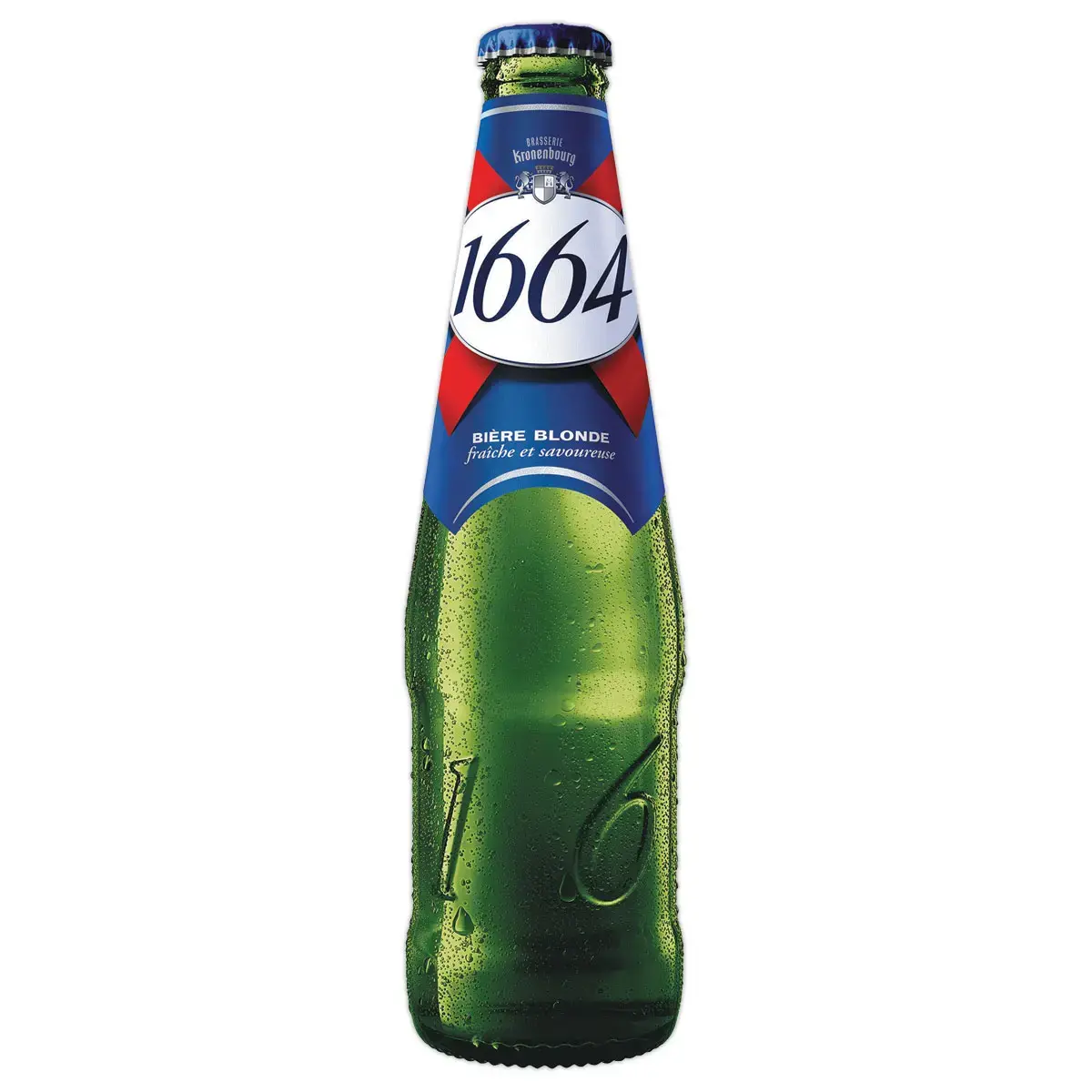 12 Bouteilles de bi&egrave;re blonde - 25 cl - 1664 