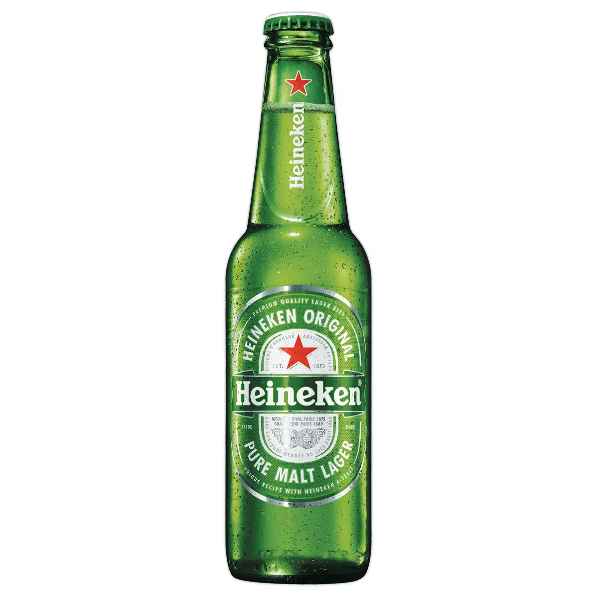 24 Bouteilles de bi&egrave;re blonde - 25 cl - HEINEKEN 