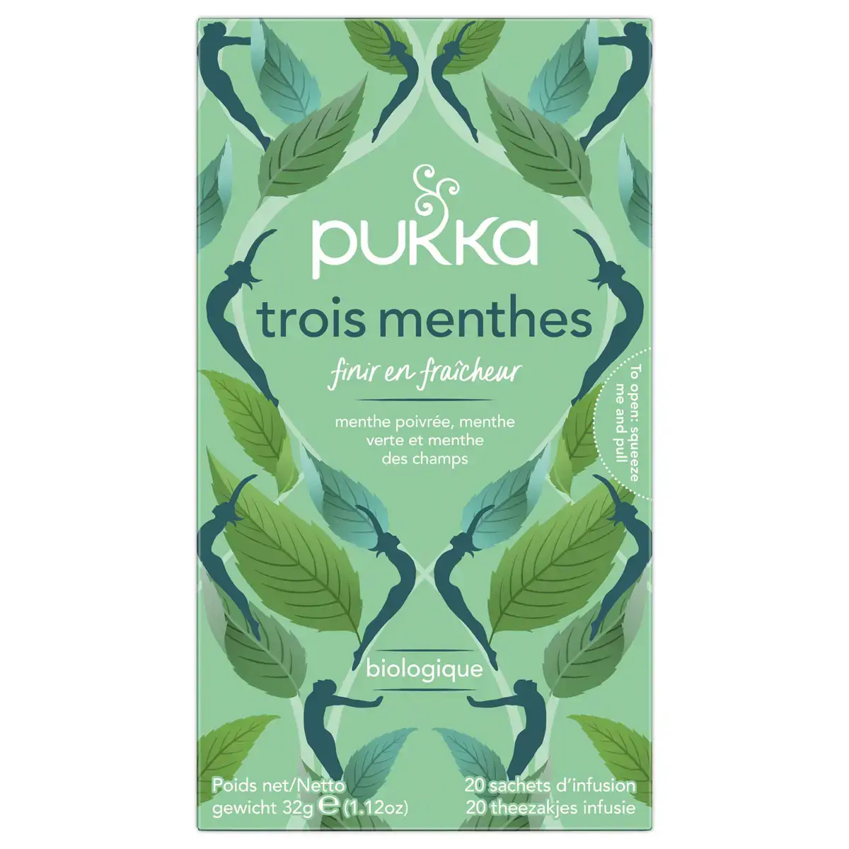 20 Sachets d'infusions bio - Trois menthes - Pukka 