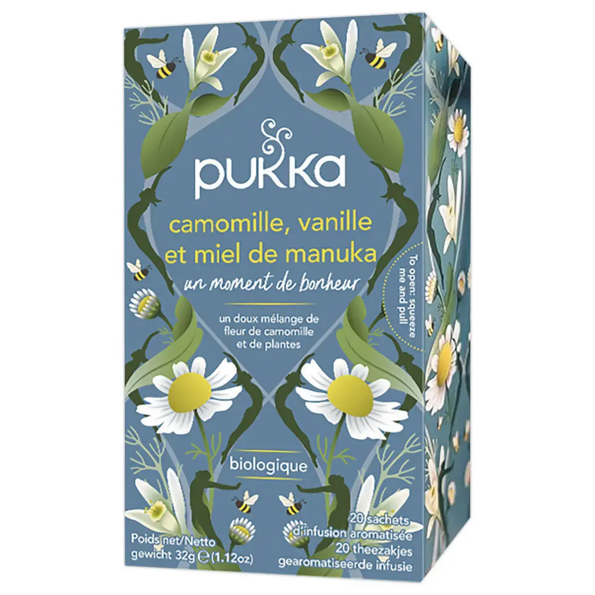20 Sachets d'infusions bio - Camomille vanille miel - Pukka