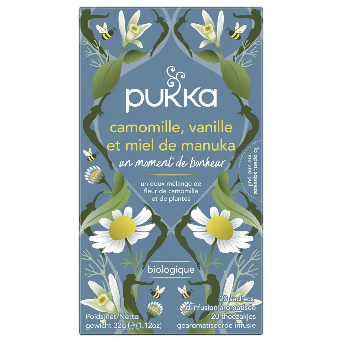 20 Sachets d'infusions bio - Camomille vanille miel - Pukka