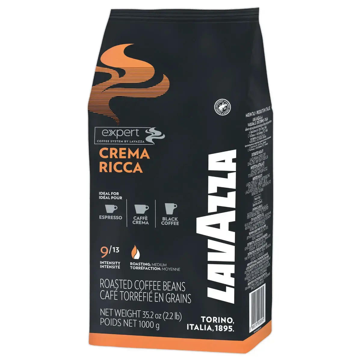 Café grains 1kg LAVAZZA Crema Ricca RFA