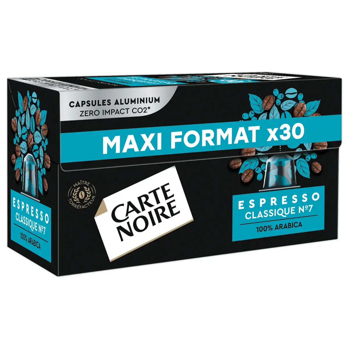 30 Capsules Espresso Classique n°7 - Compatibles Nespresso - Carte Noire
