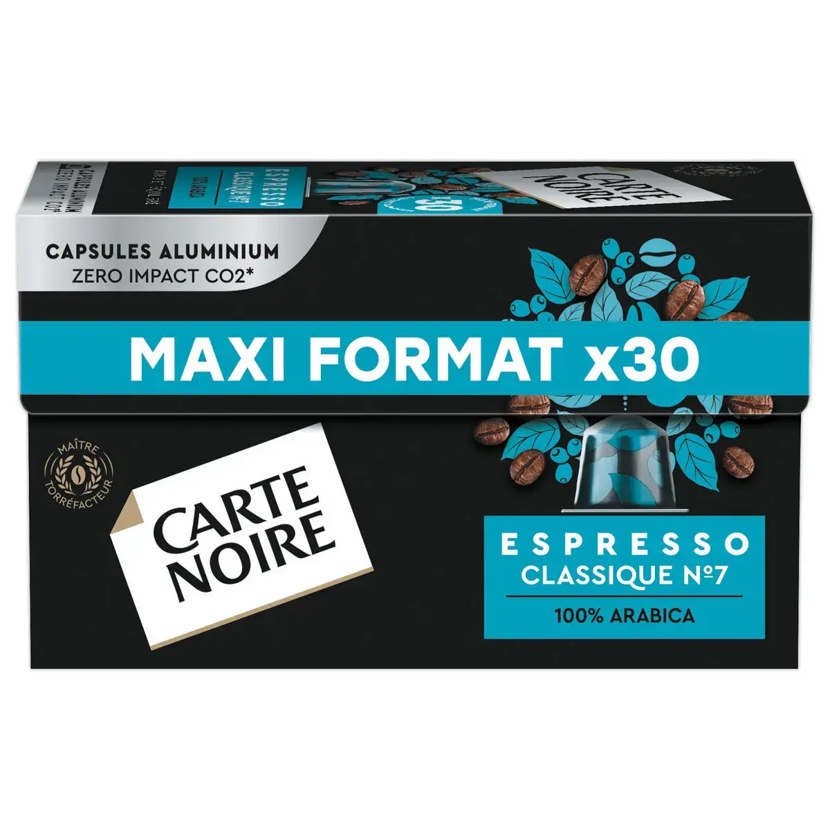 30 Capsules Espresso Classique n°7 - Compatibles Nespresso - Carte Noire