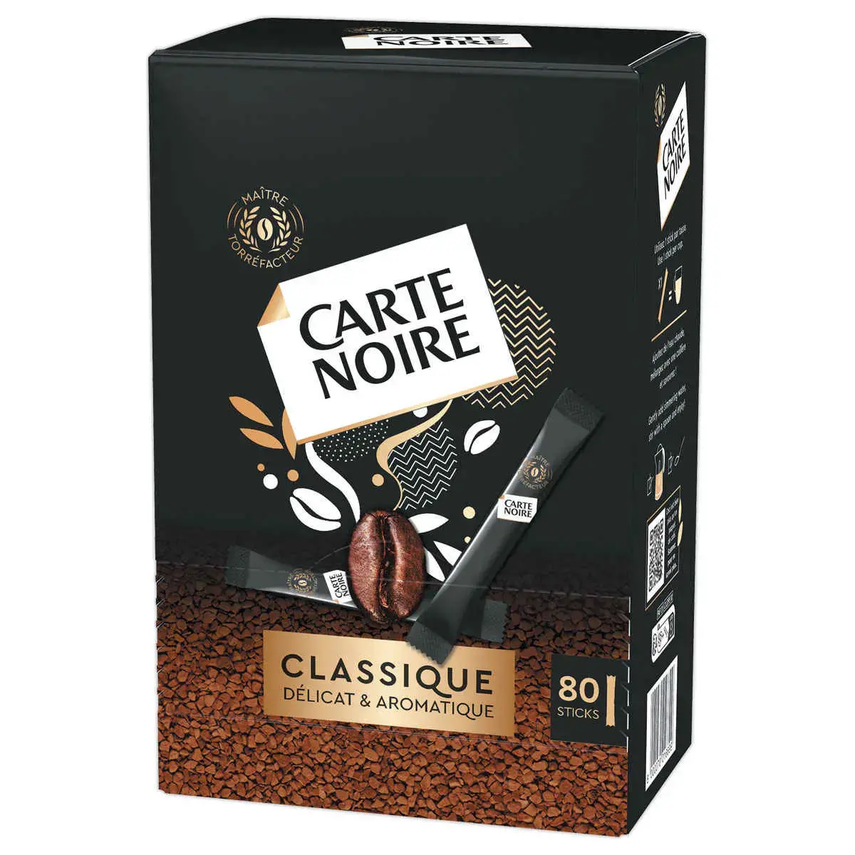 80 sticks de café soluble Carte Noire
