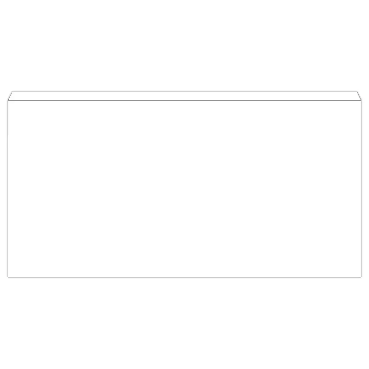 500 enveloppes blanches 110x220 80 gr autocollantes Fiducial