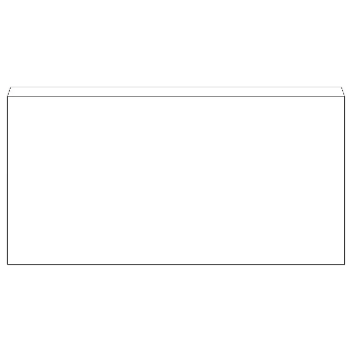 500 enveloppes blanches 114x229 80gr autocollantes Fiducial