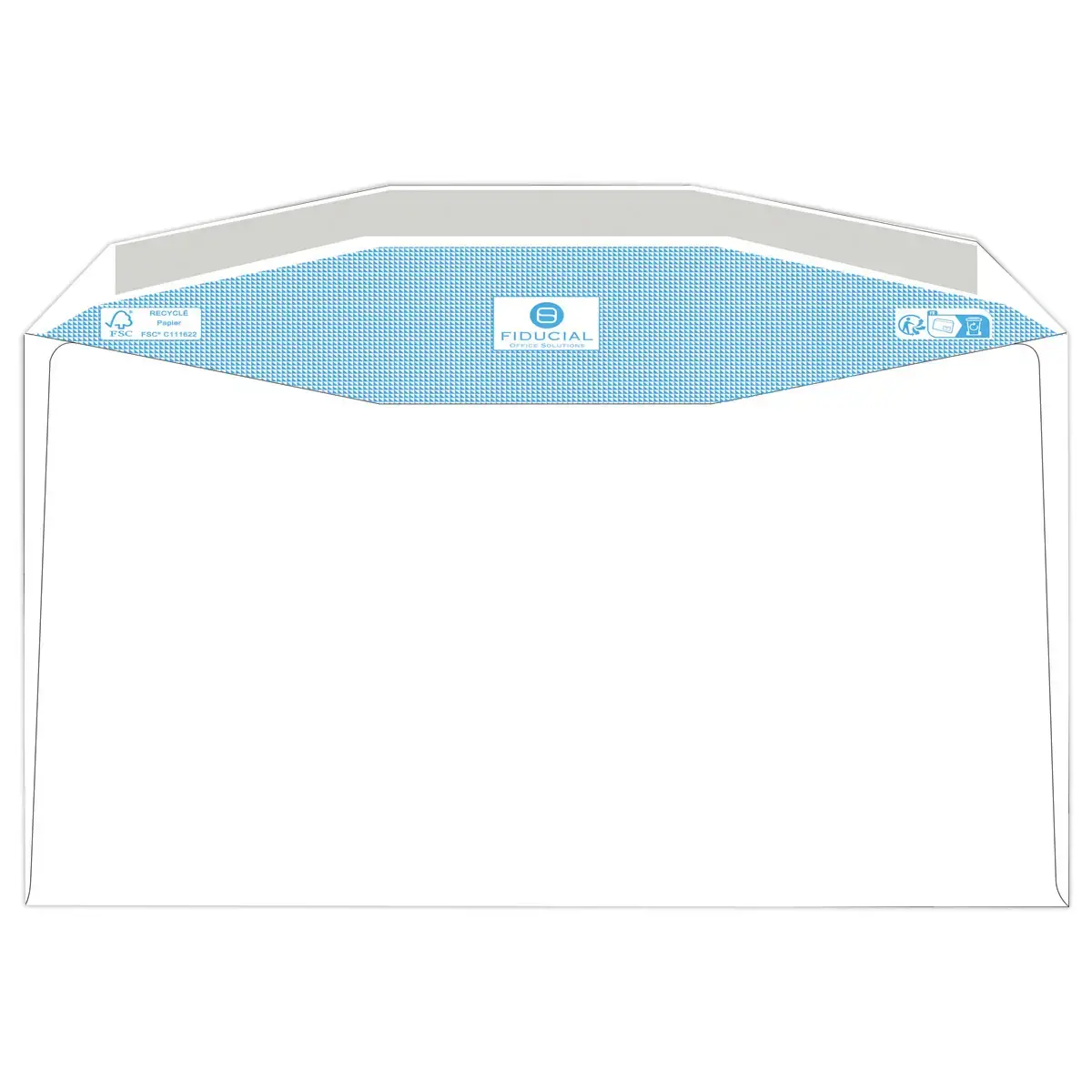 500 enveloppes MSPA blanches 162x229 fen 45x100 80gr gommées recyclées