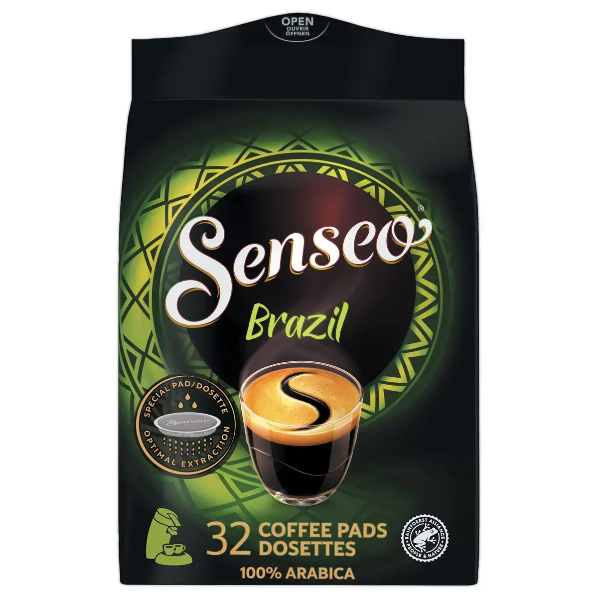 32 dosettes de café Senseo Brazil