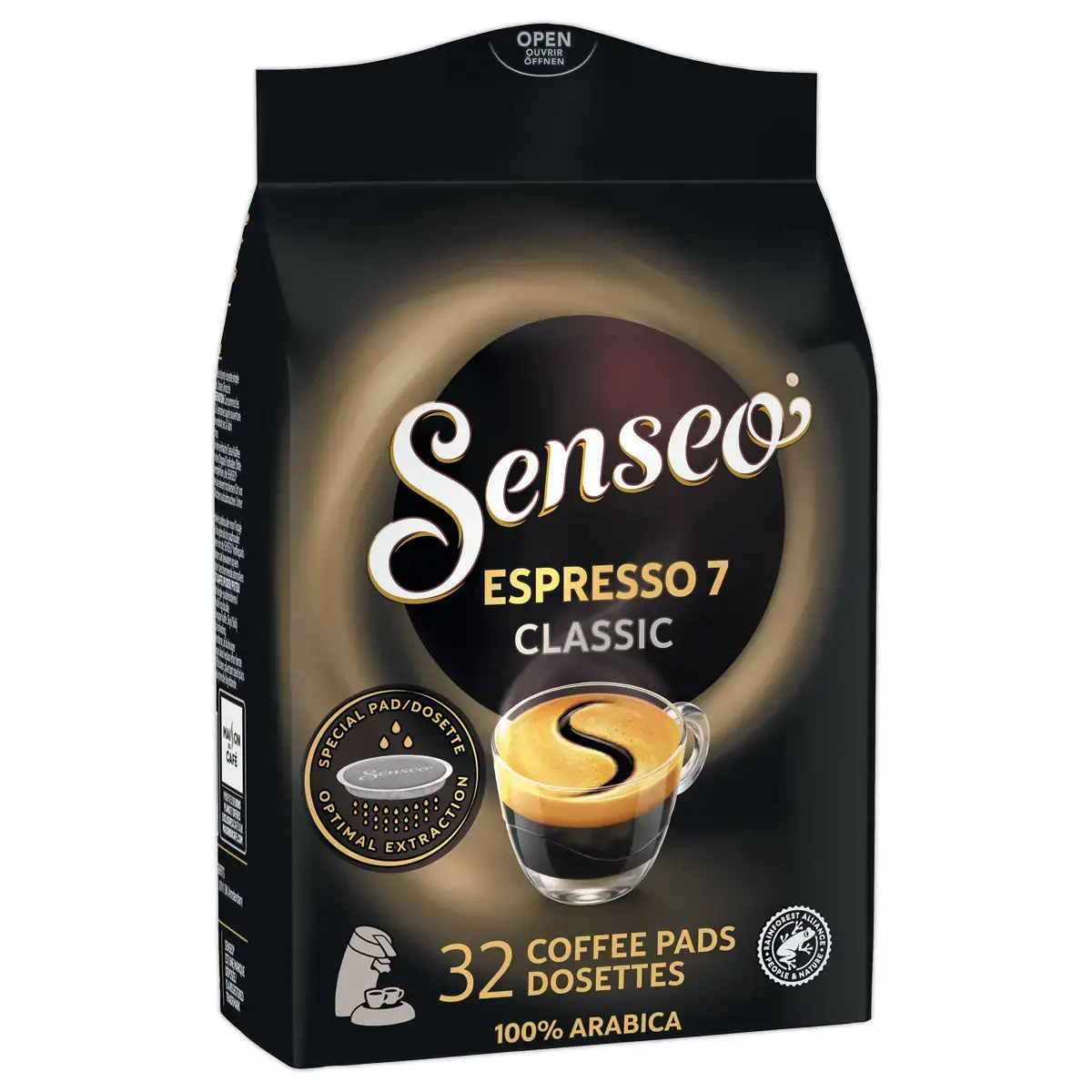 32 dosettes de café Senseoo Expresso classique