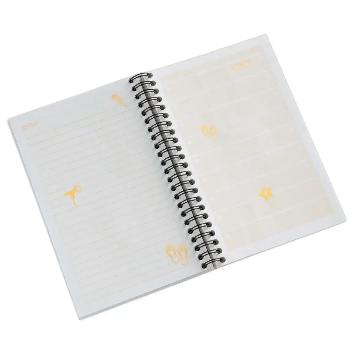 Carnet Atlanta " To do " - 19,5 x 12,5 cm - Jaune - Djois