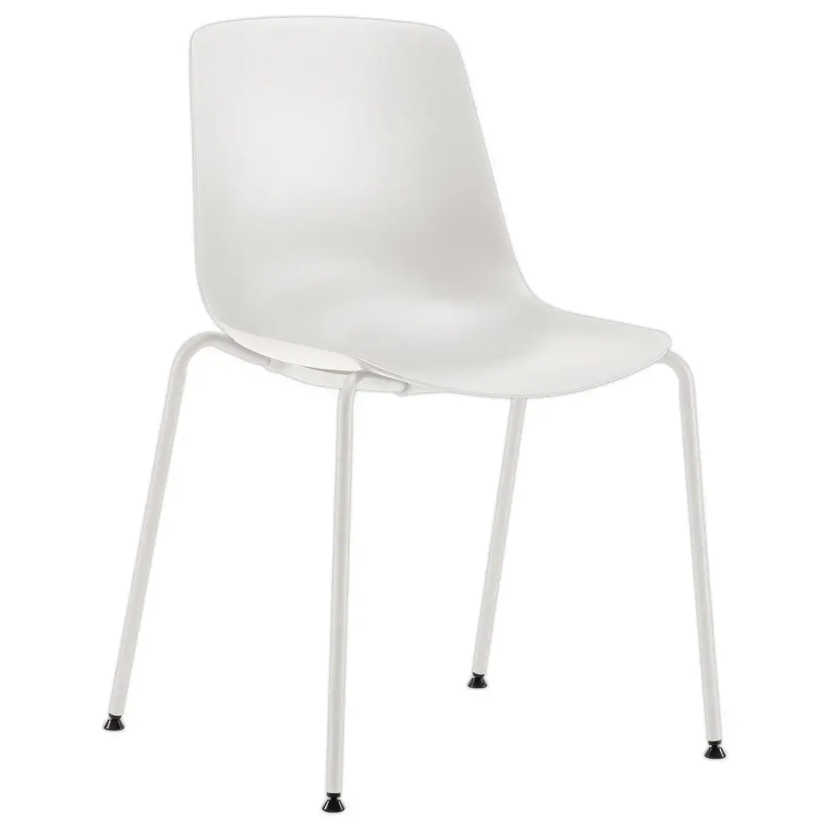 chaise polypro blanche 4 pieds blanc