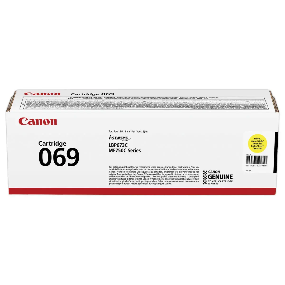 Toner CANON 069 Jaune 
