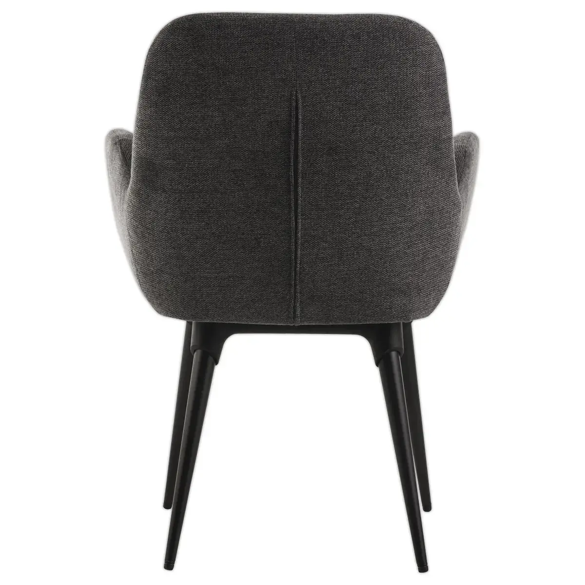 2 Fauteuils Tissu gris 4 pieds m&eacute;tal mont&eacute;s 