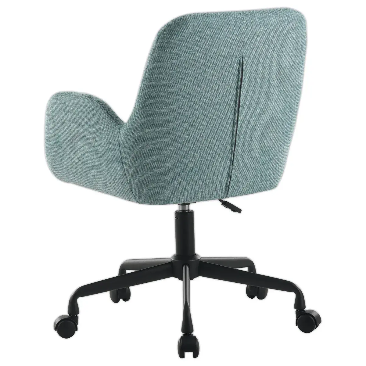 2 Fauteuils Tissu bleu clair piétement àroulettes montés