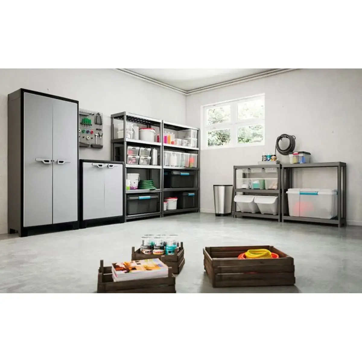 Etag&egrave;re &ndash; L 75 cm &ndash; 5 rayonnages &ndash; Noir 