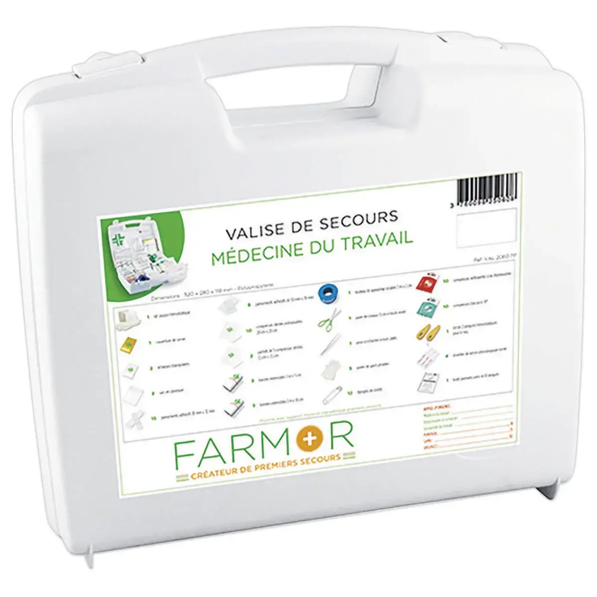 Valise de secours Médecine du travail