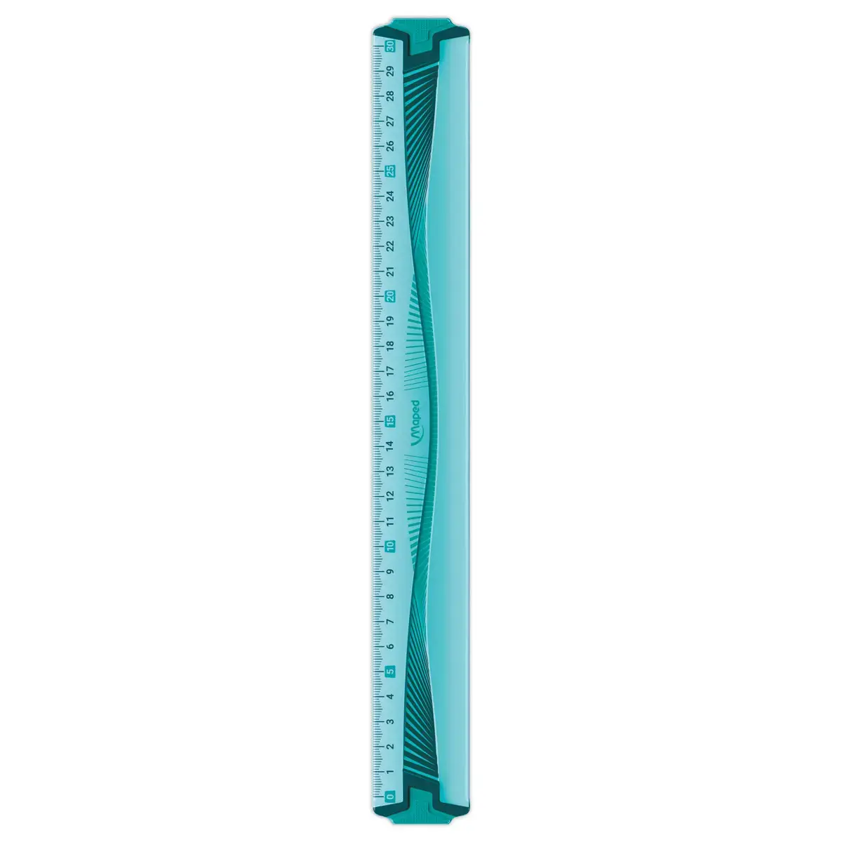 Règle plate incassable - 30 cm - Bleu ou vert - Maped