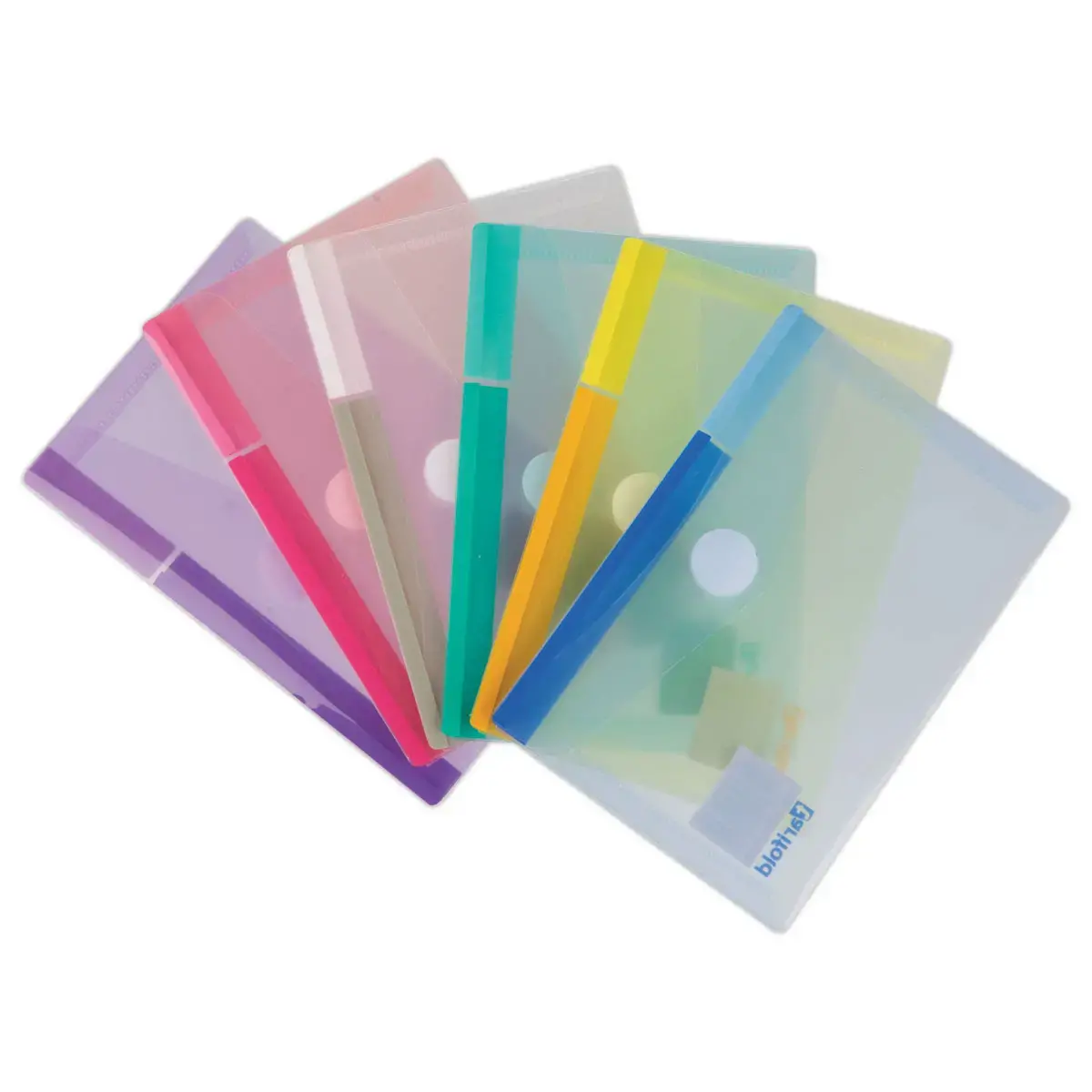 6 pochettes &agrave; scratch en polypropyl&egrave;ne recycl&eacute; 