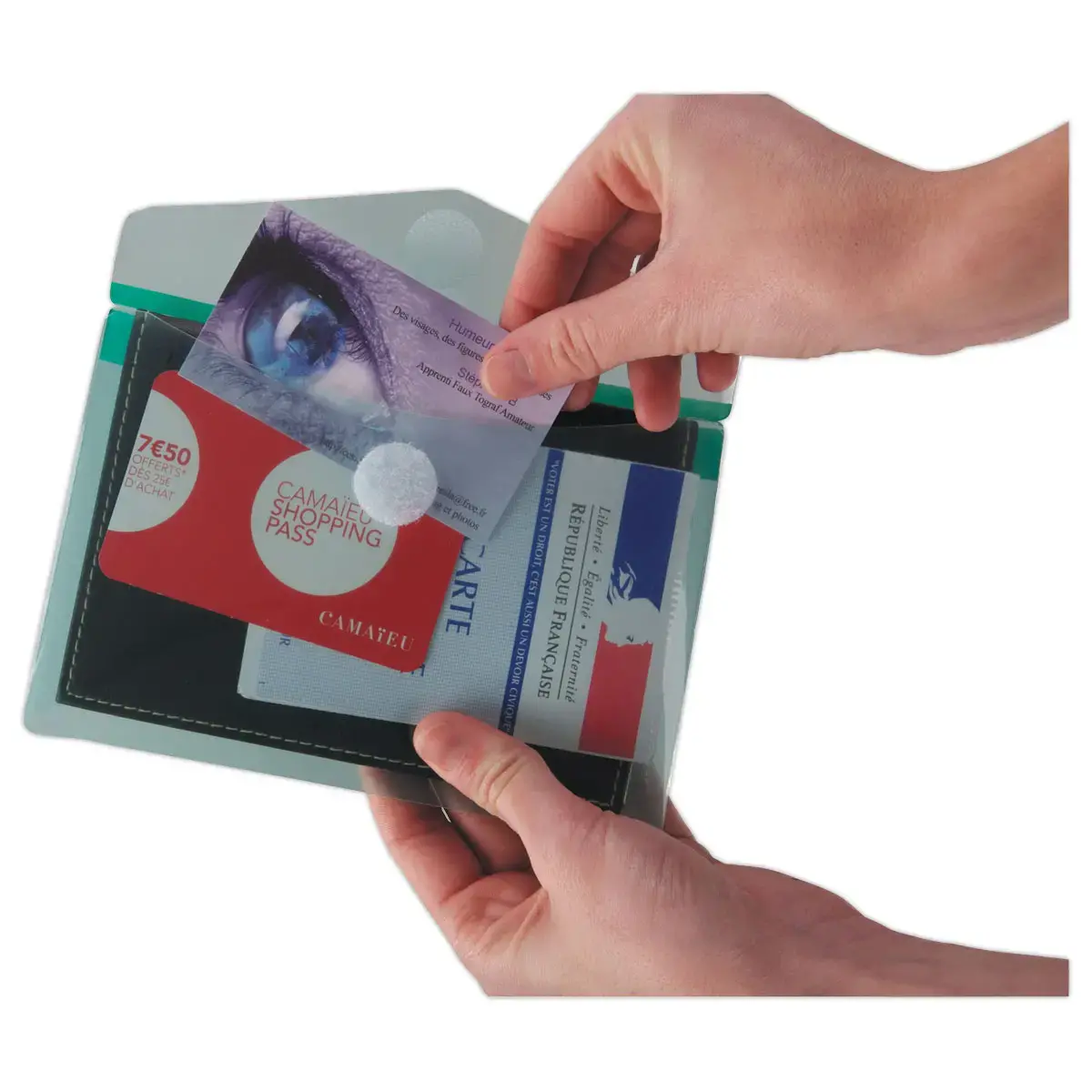 6 pochettes &agrave; scratch en polypropyl&egrave;ne recycl&eacute; 