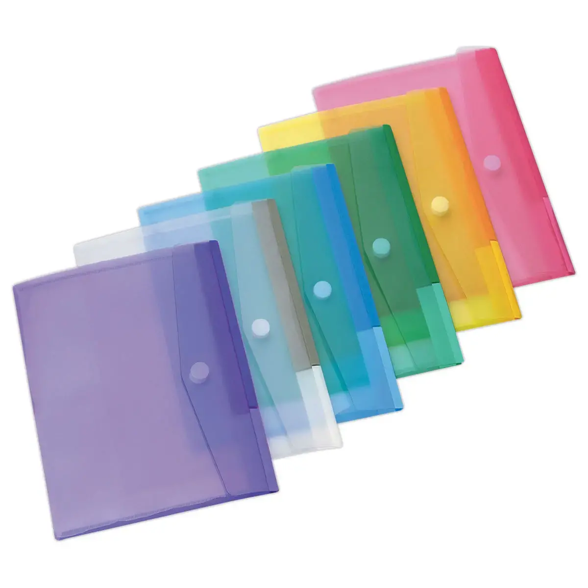 12 pochettes polypropylène recyclé A4 - Assorties