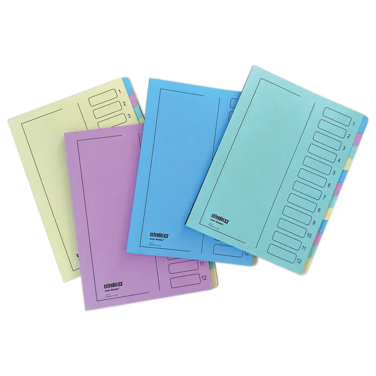 Trieur - dos extensible renforc&eacute; - 12 compartiments - EXTENDOS 
