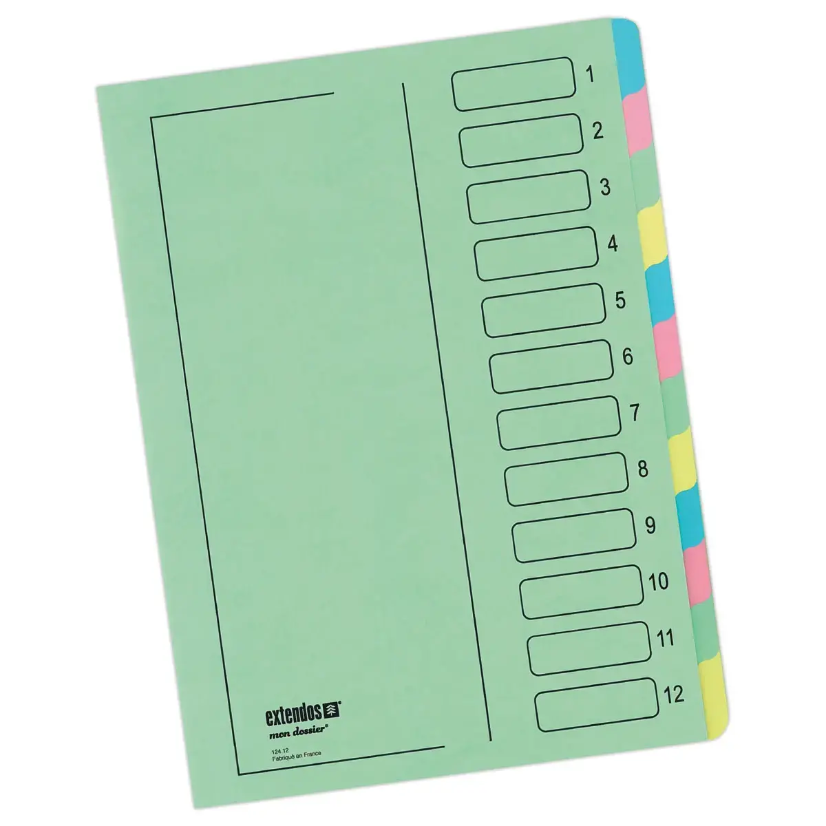 Trieur - dos extensible renforc&eacute; - 12 compartiments - EXTENDOS 