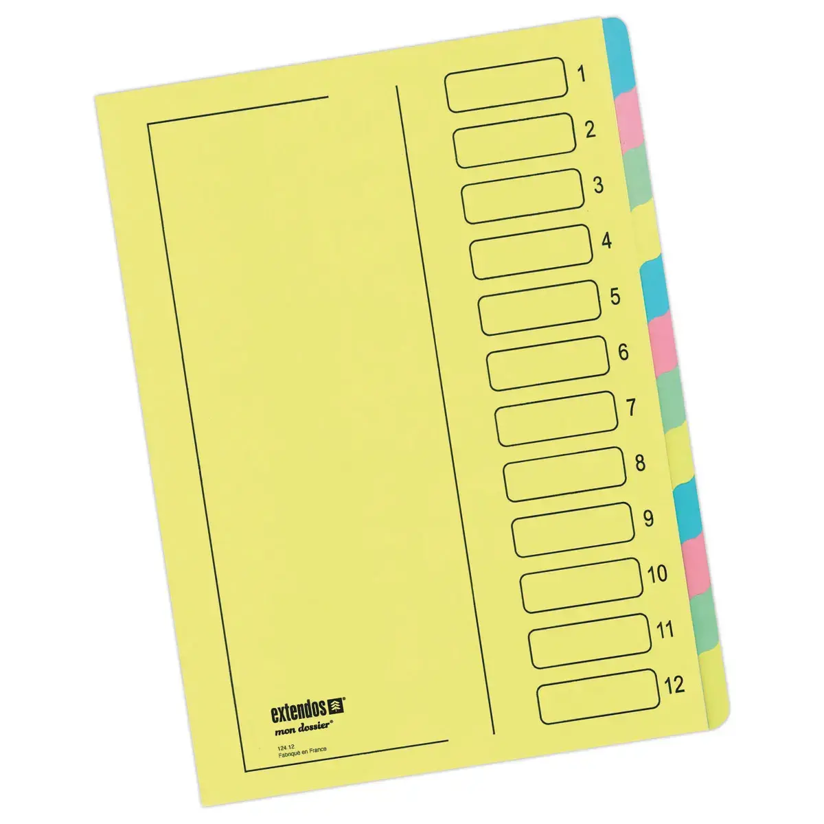 Trieur - dos extensible renforc&eacute; - 12 compartiments - EXTENDOS 