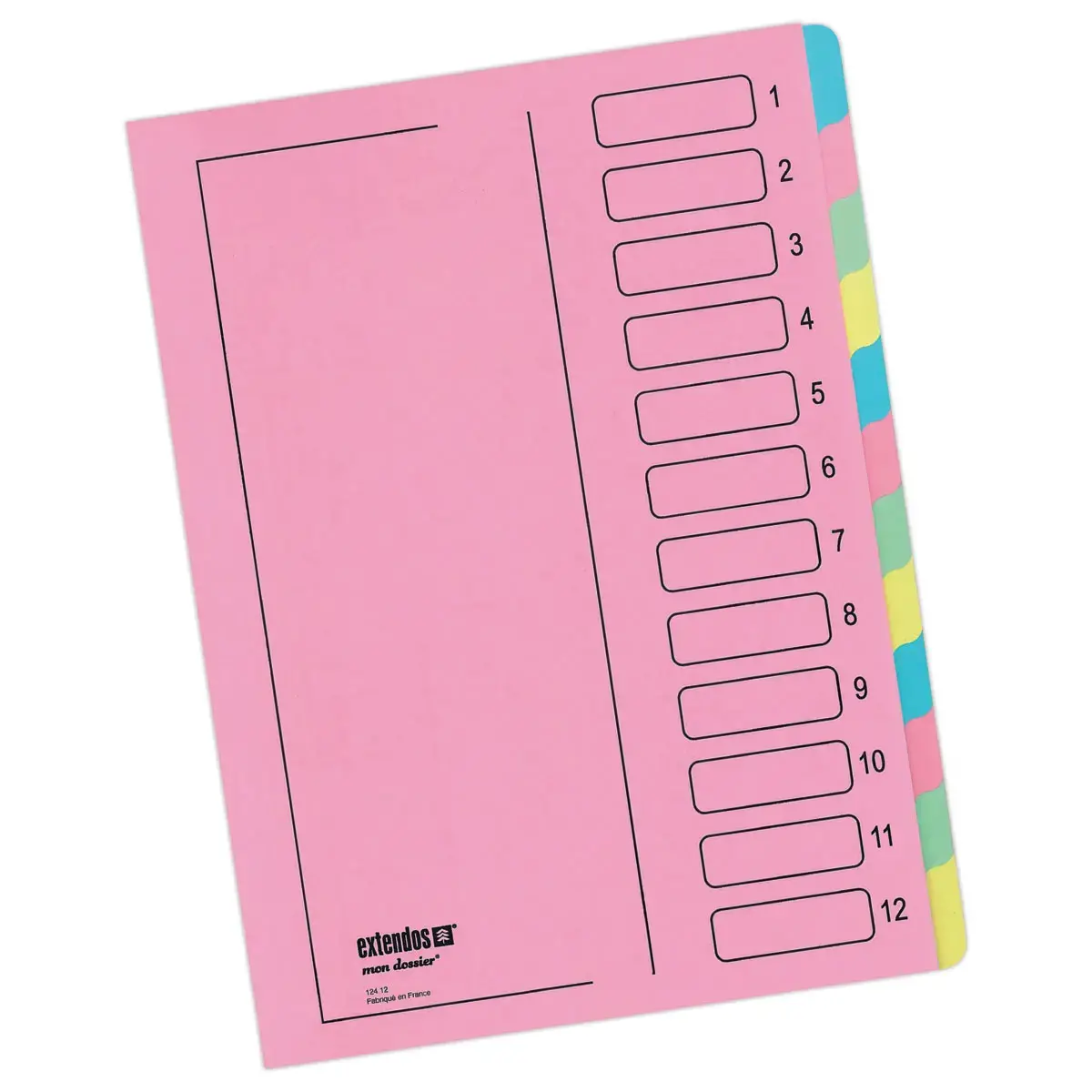 Trieur - dos extensible renforc&eacute; - 12 compartiments - EXTENDOS 
