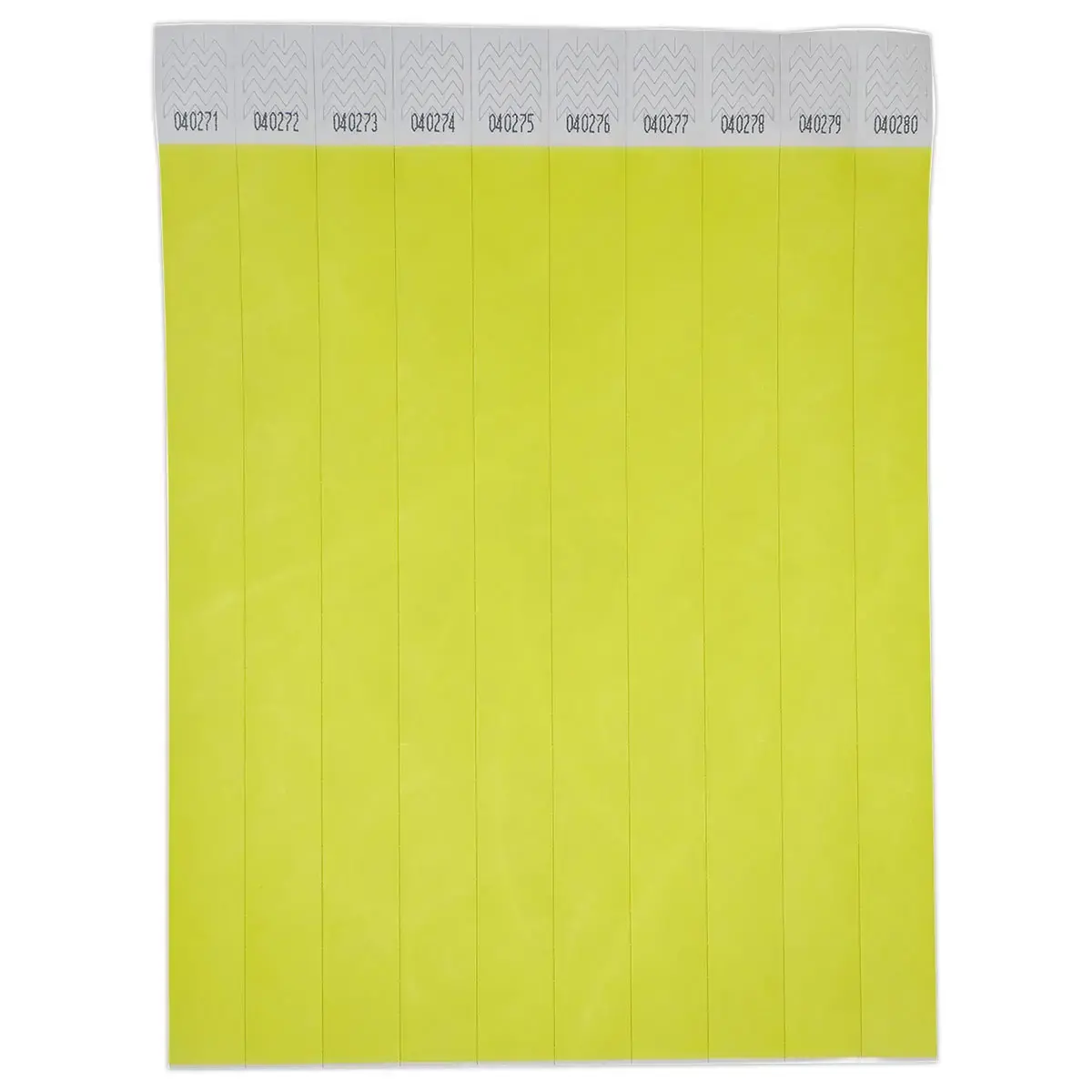 500 Bracelets Tyvek - Jaune - AVERY