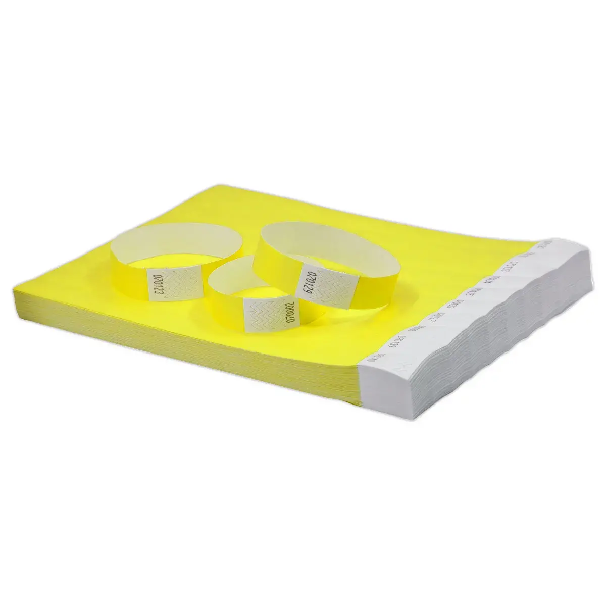 500 Bracelets Tyvek - Jaune - AVERY