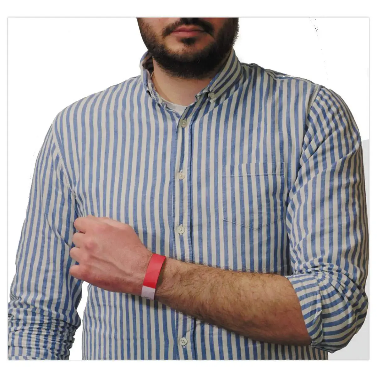500 Bracelets Tyvek - Rouge - AVERY