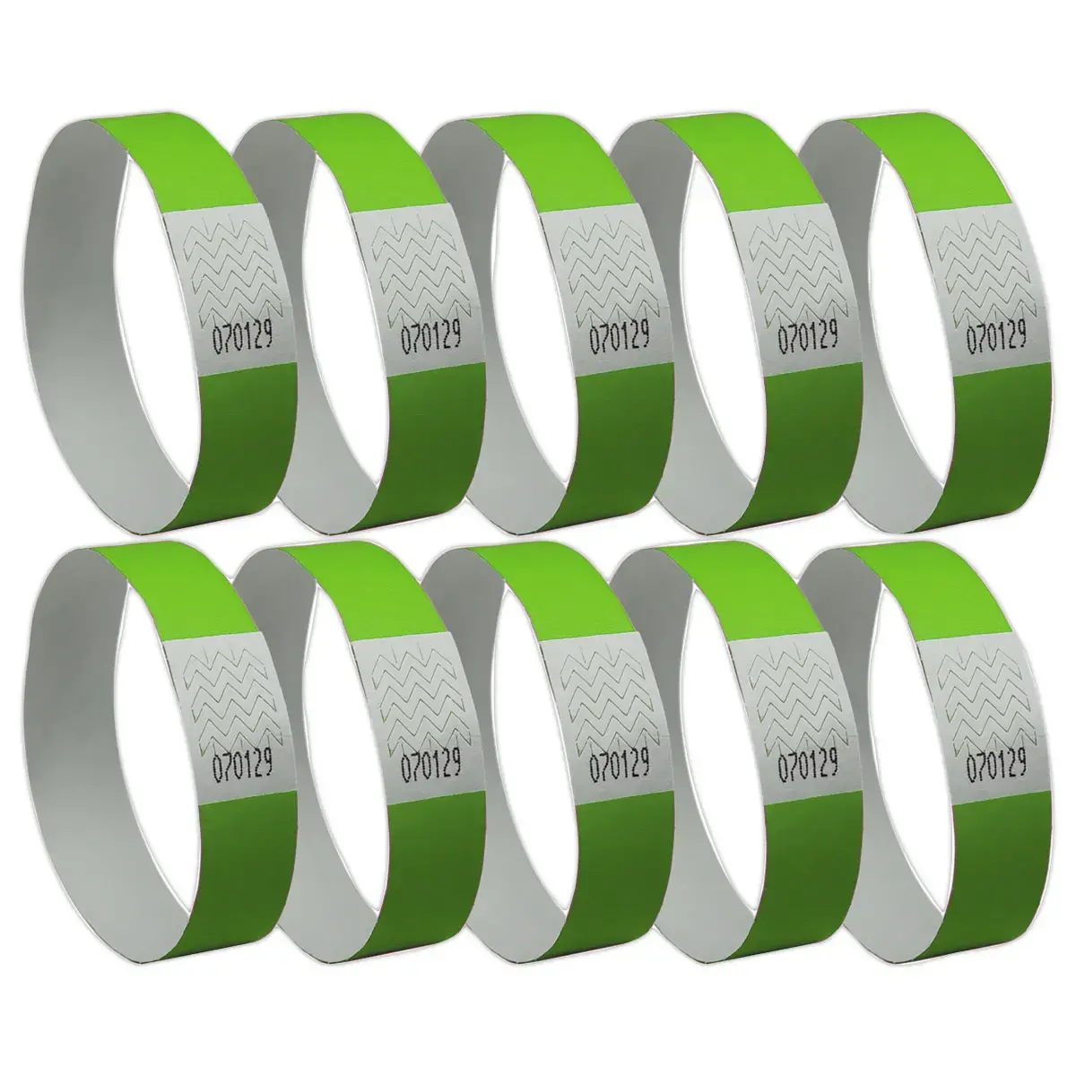 500 Bracelets Tyvek - Vert - AVERY 