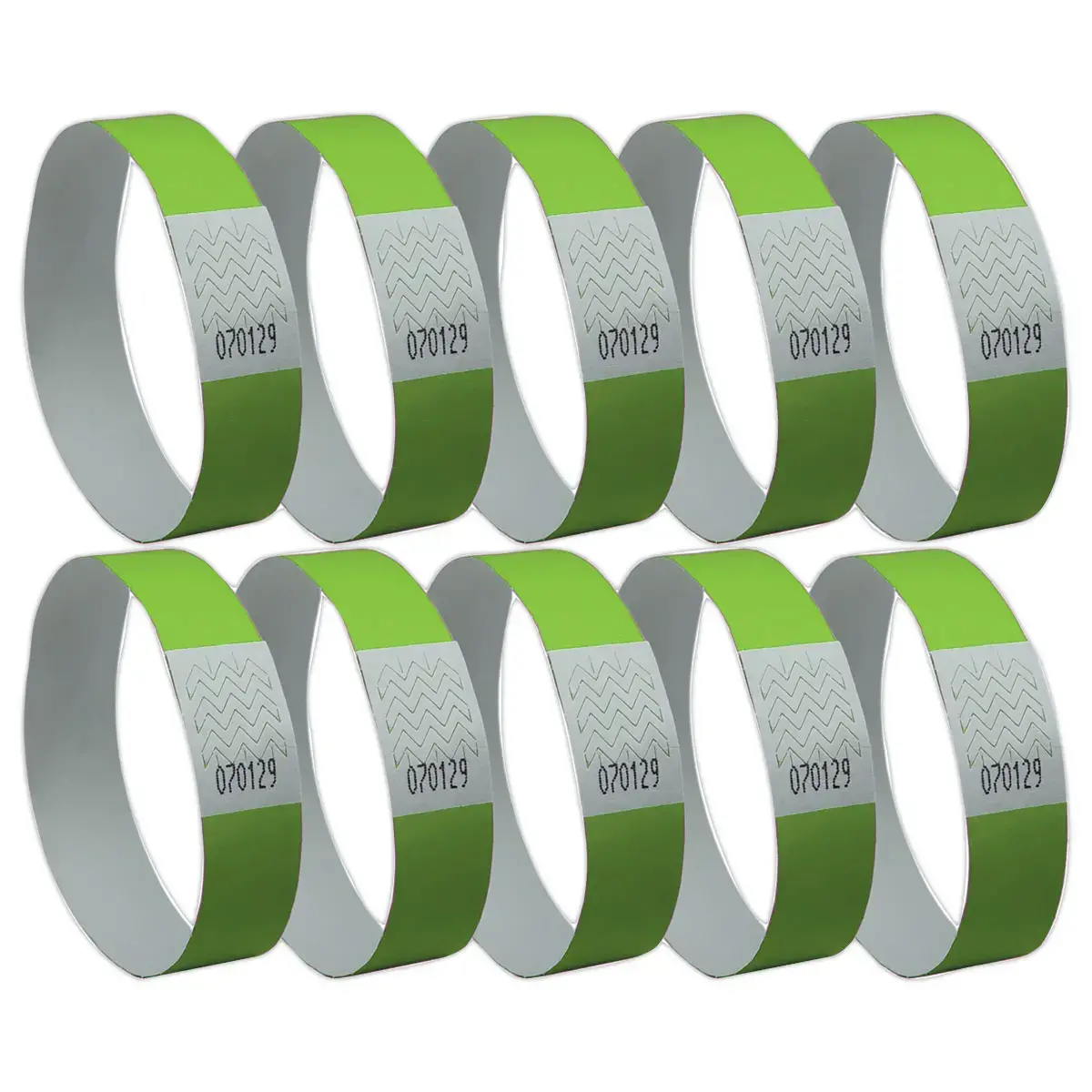 500 Bracelets Tyvek - Vert - AVERY 