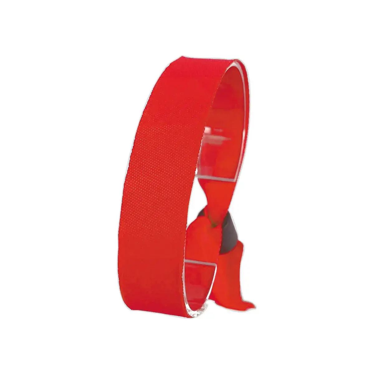 100 bracelets en tissu rouges 