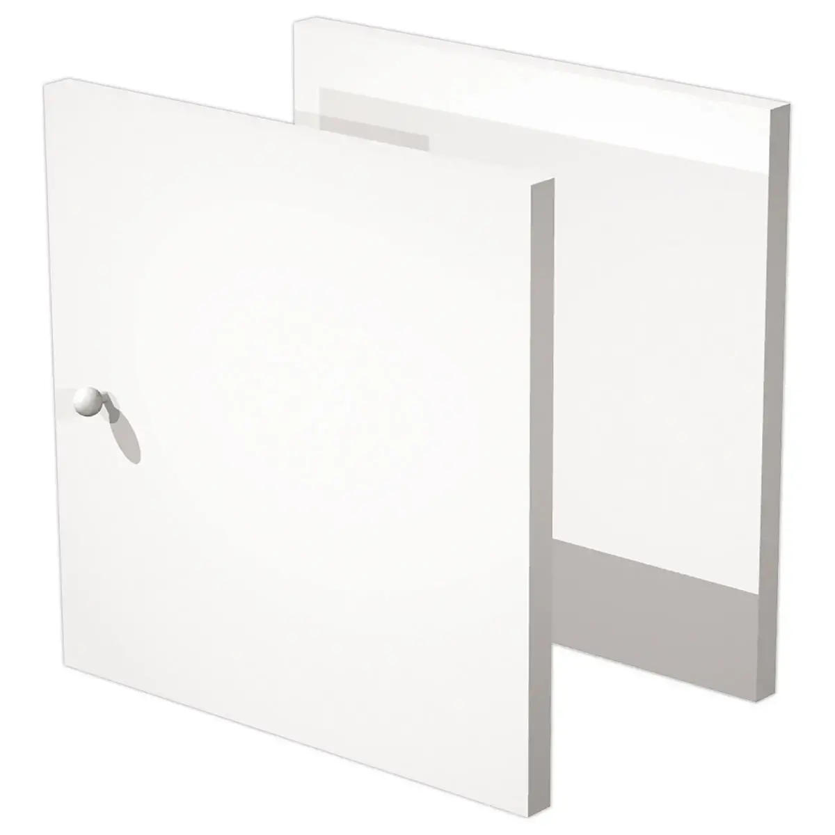 2 Portes blanc pour les rangements à cases MAXICOLOR montées