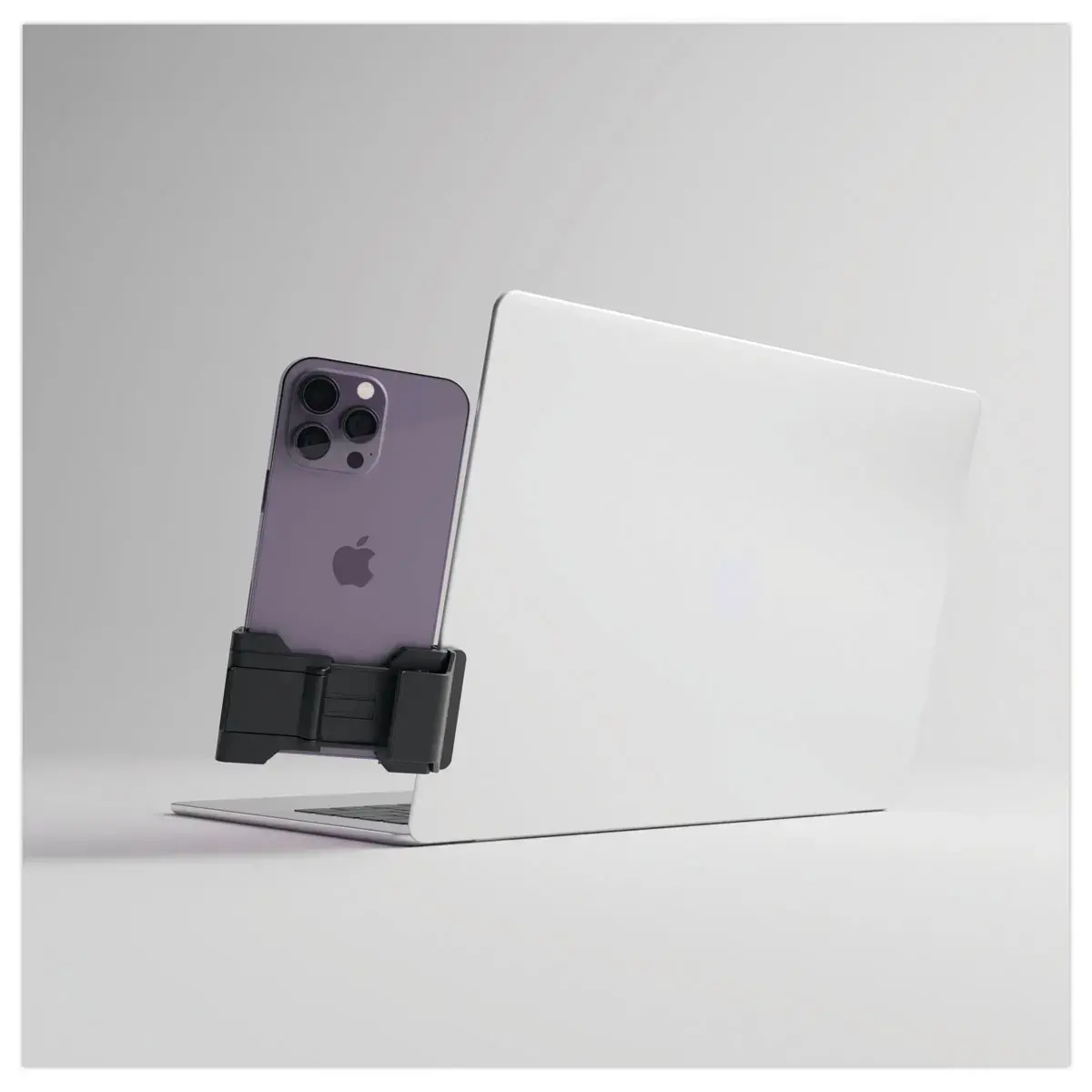 Phoneside One - support pour smartphone sur &eacute;cran d'ordinateur Noir 