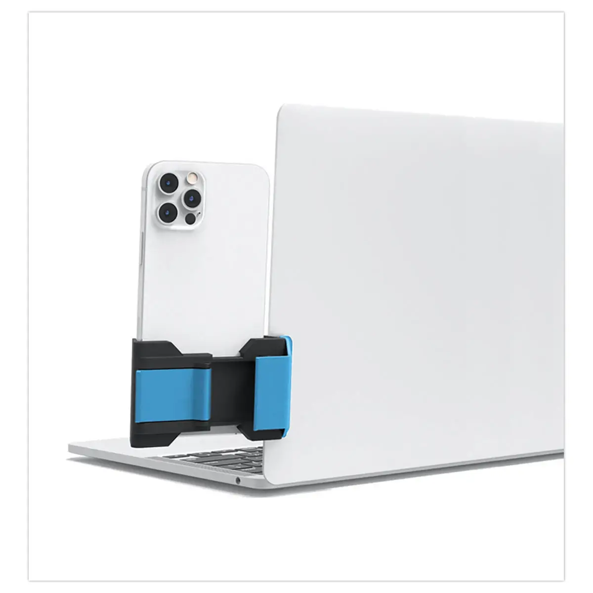Phoneside One - support pour smartphone sur écran d'ordinateur Bleu