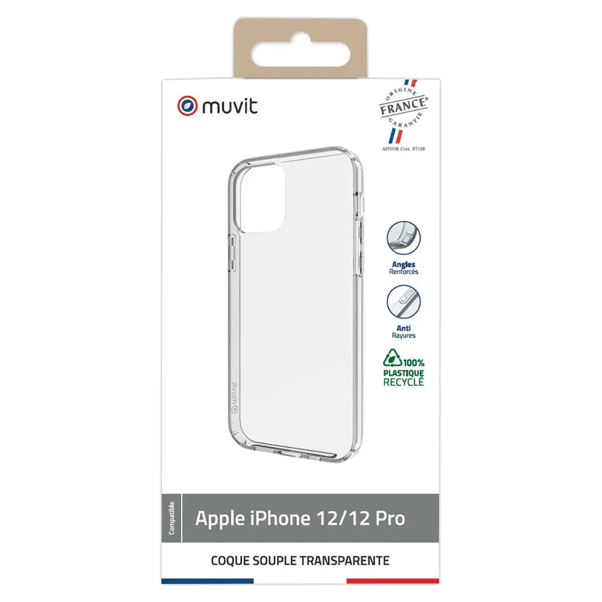 Coque souple transparente pour iPhone 12/12 PRO